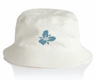 Trillium Flower Bucket Hat - White